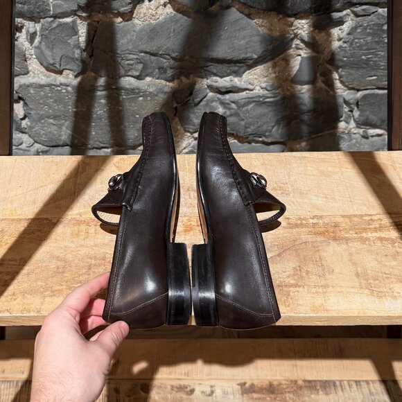Gucci Brown Leather Horsebit 1953 Loafers - Picture 9 of 12